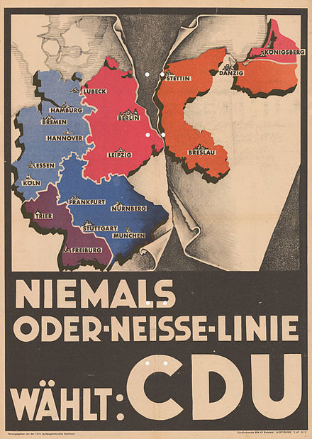 Plakat wyborczy CDU w wyborach do landtagu w Nadrenii Północnej-Westfalii w 1947 r.