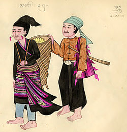 Kachin tribe depiction, 1900s.jpg