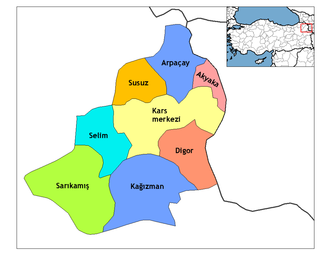 File:Kars districts.png