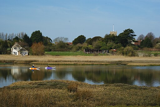 Kayaks on the River Yar, Isle of Wight - geograph.org.uk - 1805648