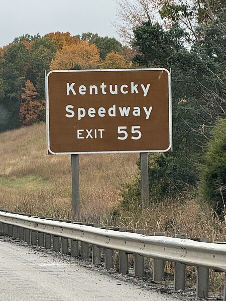 File:Kentucky Speedway exit sign - October 2023 - Sarah Stierch.jpg