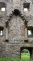 English: Burg Lehrbach (Burg Ruin) Detail Chimney/Fireplace, Lehrbach, Kirtorf, Hesse, Germany