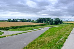 Klein Wierum vanuit het zuiden gezien