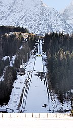 Irdning, Styria, Austria - Widok na masyw górski 