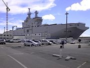 Schip van de Egyptische marine in haven