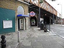 Latimer Road tube stn entrance close-up 2012.JPG