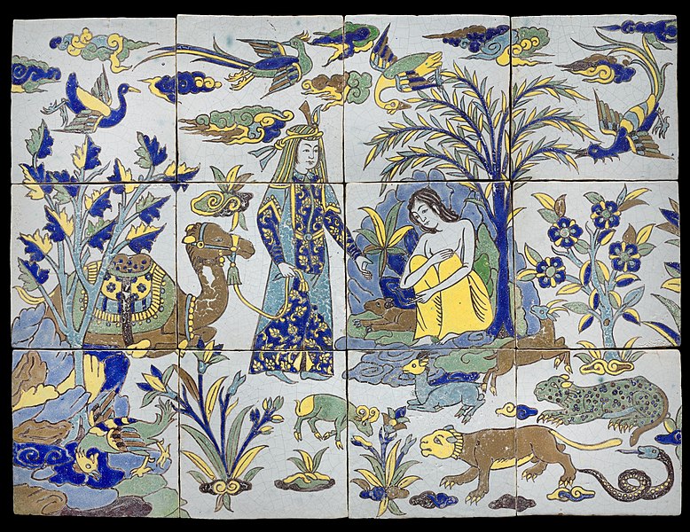 File:Layla and Majnun tile panel - 17th-century.jpg