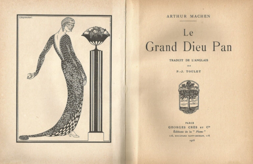 Frontispice pour Le Grand Dieu Pan (1918) d'Arthur Machen