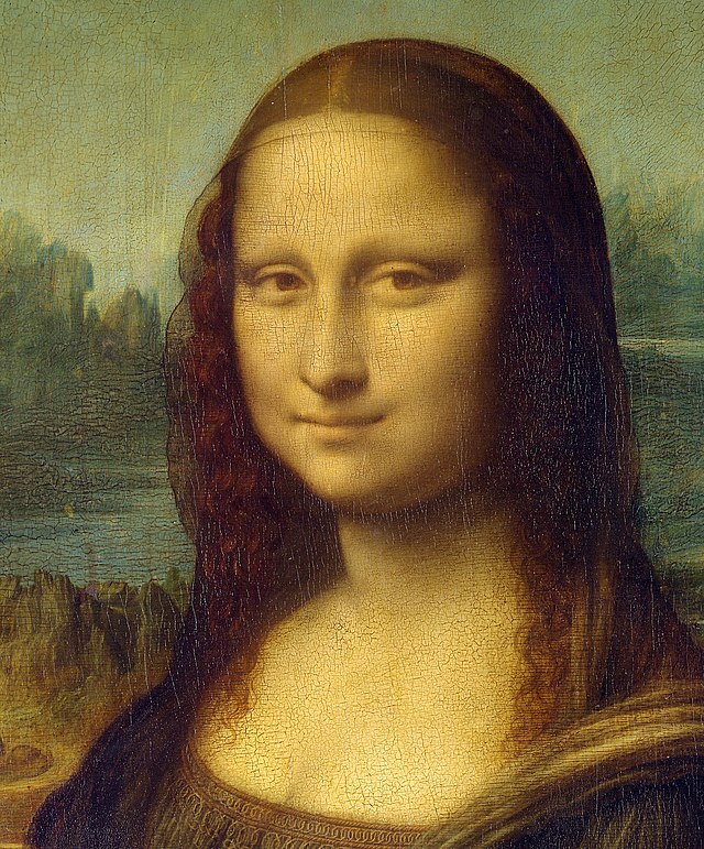 Detail of the Mona Lisa by Leonardo da Vinci