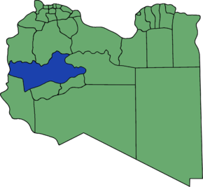 Poziția localității Districtul Wadi Al Shatii