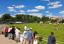 Lichtenberger Derby zwischen Sparta und Lichtenberg 47 auf dem Sportplatz Fischerstraße am 2. Juli 2022