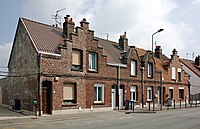 Rang de maisons, rue du Docteur Huart, à Lille