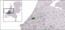 Lokatie van de gemeante Leidschendam-Veurburg