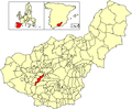 Розташування муніципалітету Алендін у провінції Гранада