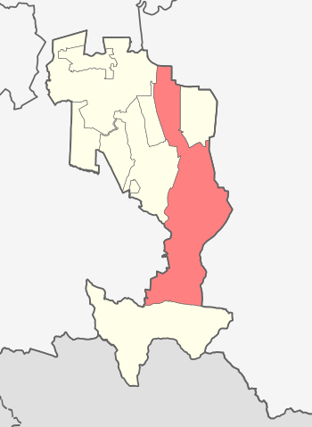 Distrito de Sunzhensky no mapa