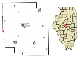 Logan County Illinois Incorporated and Unincorporated areas Middletown Highlighted.svg