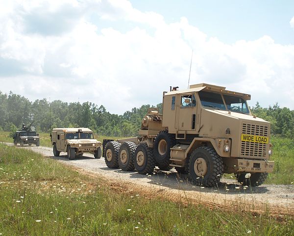 The 8×8 tractor unit of the HETS (heavy equipment transport system)