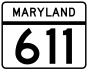 Marcador de Maryland Route 611