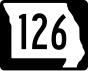 Route 126 Markierung