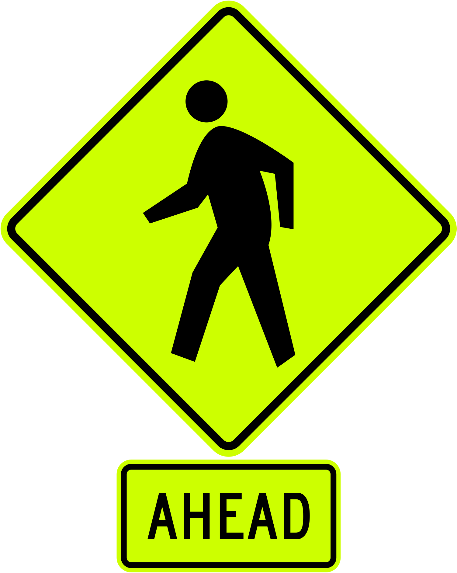 File Mutcd Sign Assembly W11 2 With W16 9p Fluorescent Svg Wikipedia
