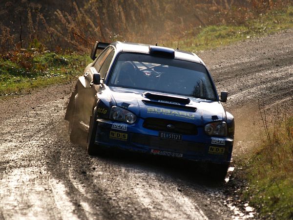 Østberg at the 2007 Wales Rally GB.