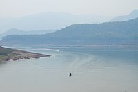 The lake of Mae Ngat Somboon Chon Dam, Si Lanna National Park
