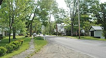 Main street in the hamlet of Breakabeen