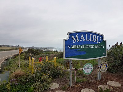 la plage de Malibu Californie (USA).