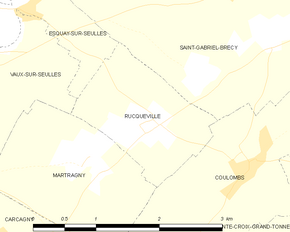 Poziția localității Rucqueville