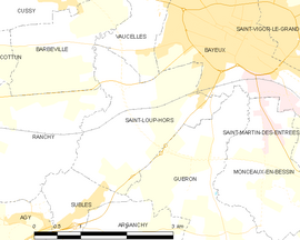 Mapa obce Saint-Loup-Hors