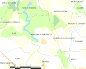 Montigny-sur-Armançon所在地圖 ê uī-tì