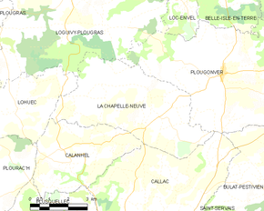 Poziția localității La Chapelle-Neuve