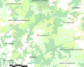 Poziția localității La Villedieu