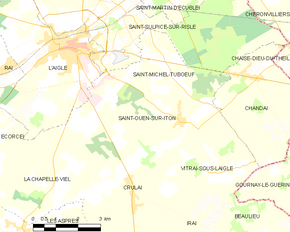 Poziția localității Saint-Ouen-sur-Iton