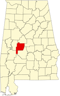 Perry County, Alabama kartalla