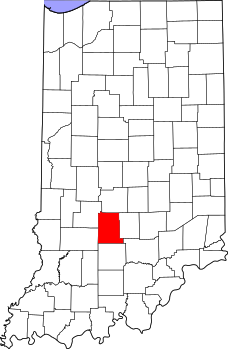 Map of Indiana highlighting Monroe County.svg