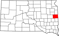 Map of South Dakota highlighting Brookings County.svg
