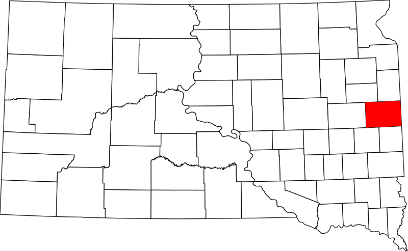 صورة:Map of South Dakota highlighting Brookings County.svg