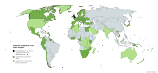 <span class="mw-page-title-main">Free trade agreements of the United Kingdom</span> Post-Brexit arrangements