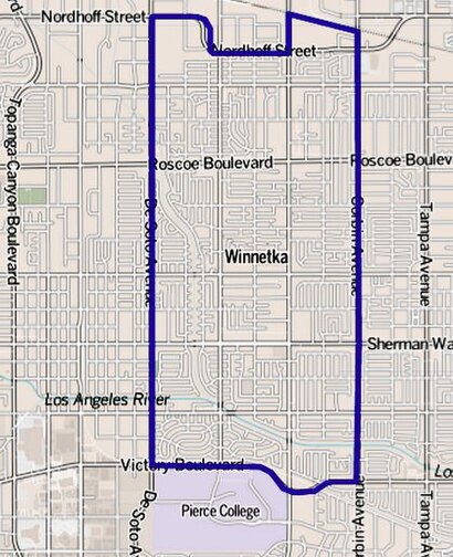 How to get to Winnetka, California with public transit - About the place