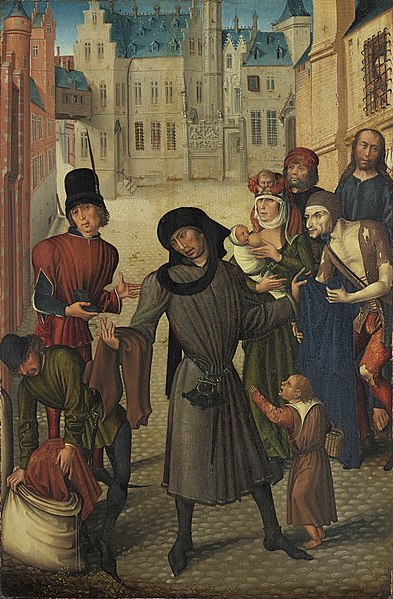 File:Master of the View of Saint Gudula - Clothing the Naked.jpg