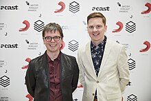 Founders Hill and Deegan at the 2018 awards Matt Hill and Matt Deegan (41363139035).jpg