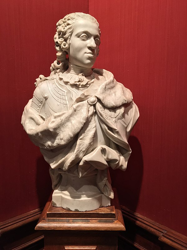 Portrait bust of William by Jan Baptist Xavery, 1733