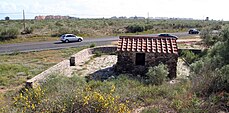 Emplazamiento de la estructura junto a la carretera Ayamonte-Punta del Moral.