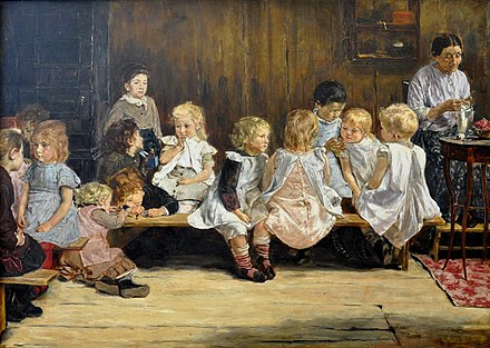Kindergarten in Amsterdam 1880, by Max Liebermann
