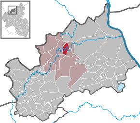 Poziția Mayschoß pe harta districtului Ahrweiler