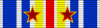 Krigsskadd medalje (med 2 stjerner) ribbon.svg