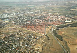 Vue aérienne de la ville