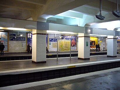Cómo llegar a Porte de Saint-Cloud - Métro en transporte público - Sobre el lugar
