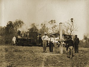 Trigonometric point on the railway line